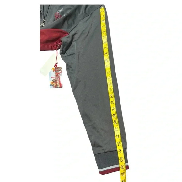 Quiksilver Treat Yourself Jacket Full Zip Gray Red 90's Streetwear Y2K Large SK8 - Picture 5 of 12